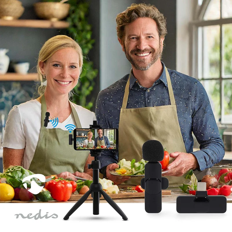 Microfoon Apparaat: Notebook / Smartphone / Tablet - Draadloos / USB Type-C™ - USB-C™ Female