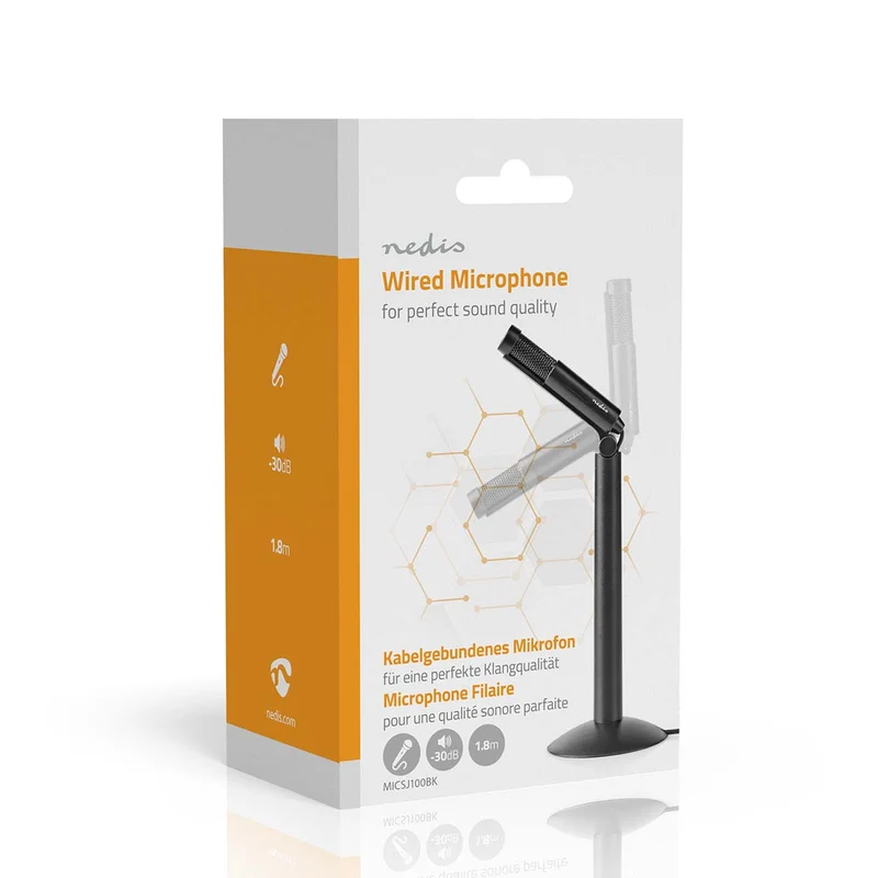 Microfoon Apparaat: Desktop / Notebook / Smartphone / Tablet - Bedraad - 1x 3.5 mm Audio Out