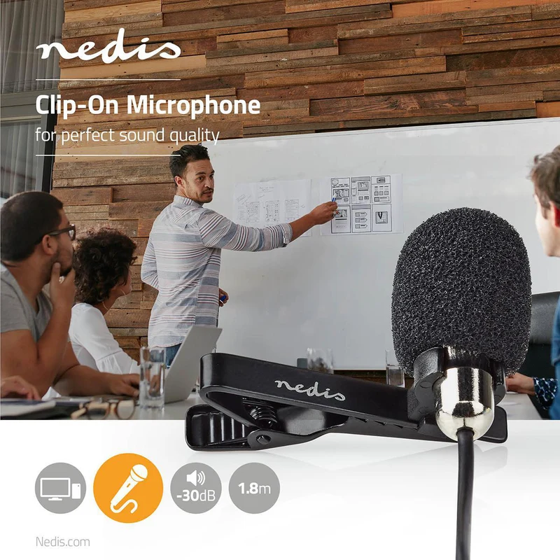 Microfoon Apparaat: Desktop / Notebook / Smartphone / Tablet - Bedraad - 1x 3.5 mm Audio Out