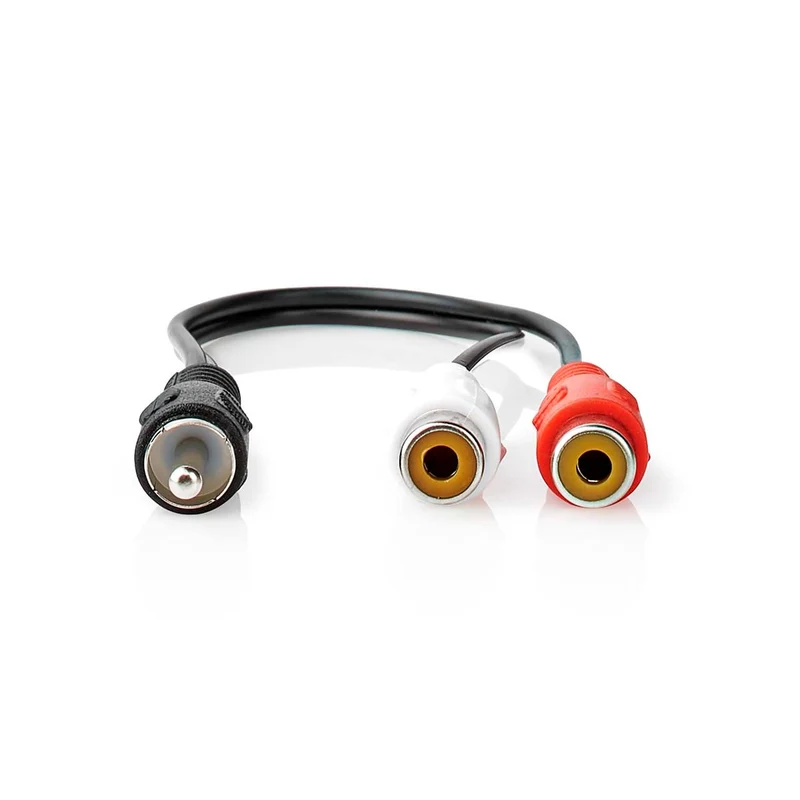 Subwoofer-Kabel RCA Male - 2x RCA Female - Vernikkeld
