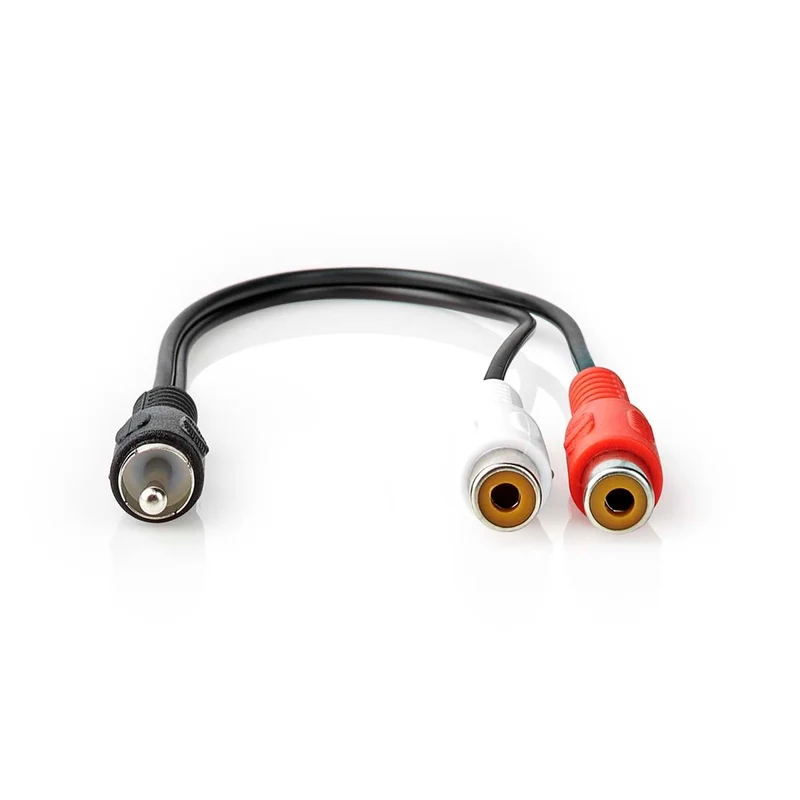 Subwoofer-Kabel RCA Male - 2x RCA Female - Vernikkeld