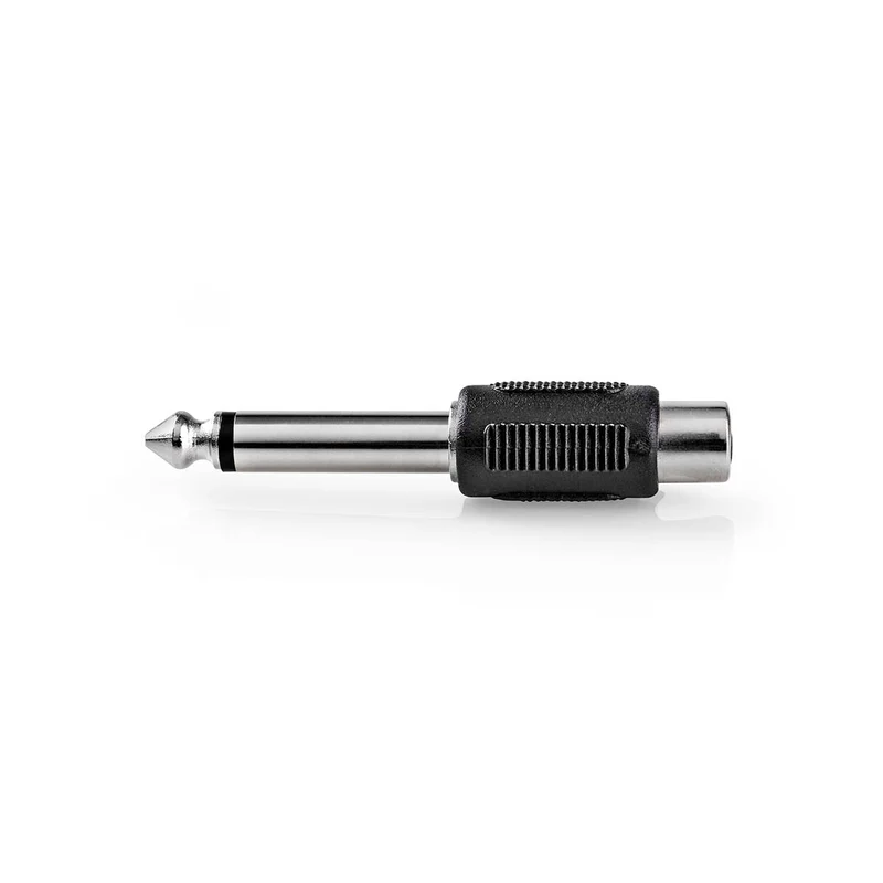 Mono-Audioadapter 6,35 mm Male - RCA Female - Vernikkeld