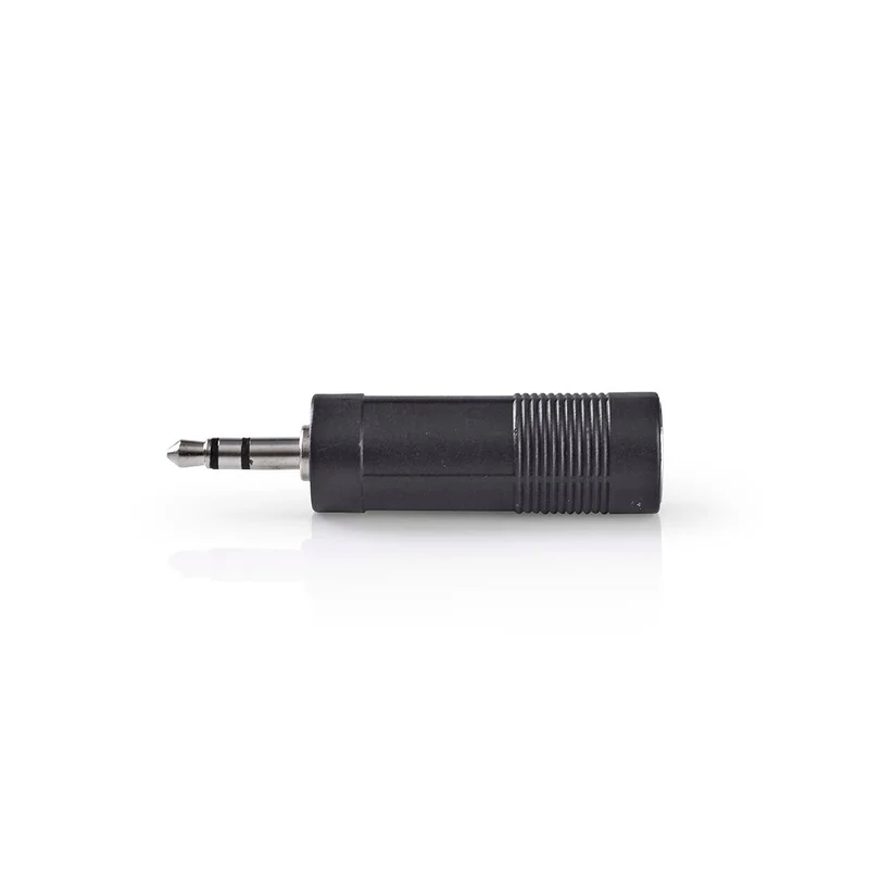 Stereo-Audioadapter 3,5 mm Male - 6,35 mm Female - Vernikkeld