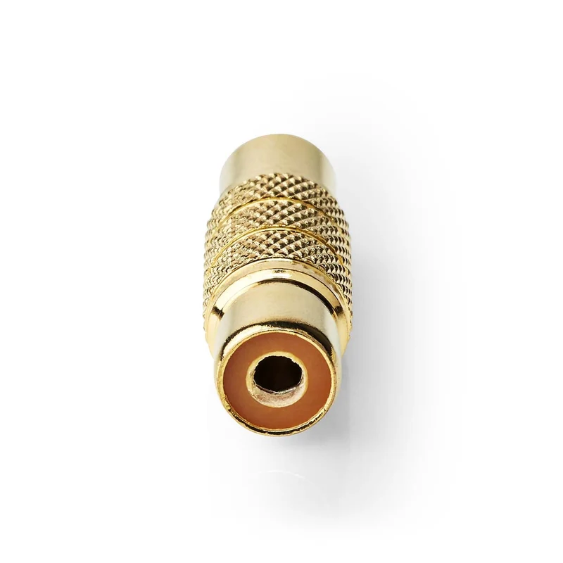 Mono-Audioadapter RCA Female - RCA Female - Verguld