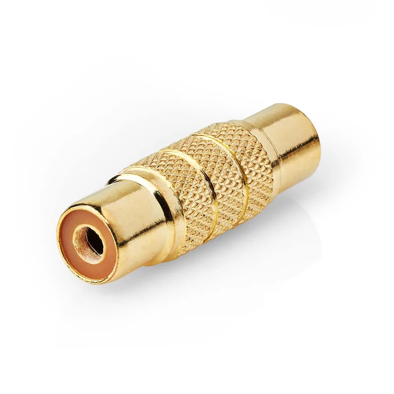 Mono-Audioadapter RCA Female - RCA Female - Verguld