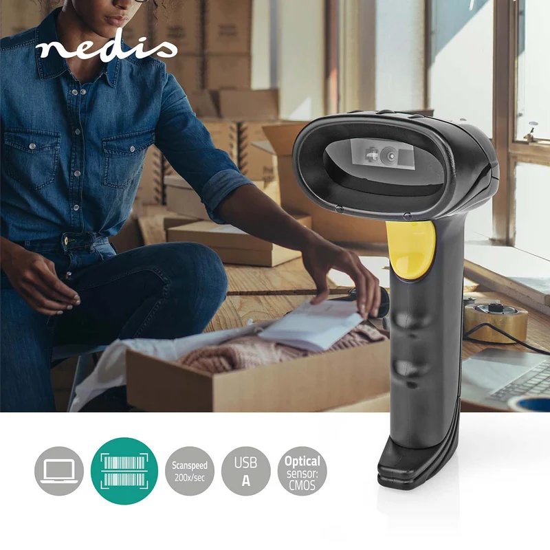 Barcodescanner CMOS - Bedraad - 1D Lineair / 2D/QR