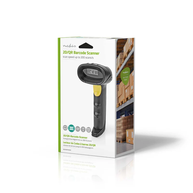 Barcodescanner CMOS - Bedraad - 1D Lineair / 2D/QR