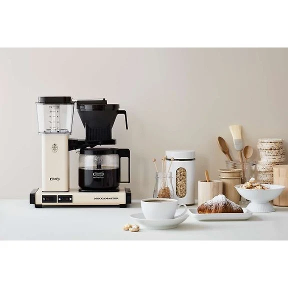 Moccamaster Automatic Coffee Maker, Light Ivory