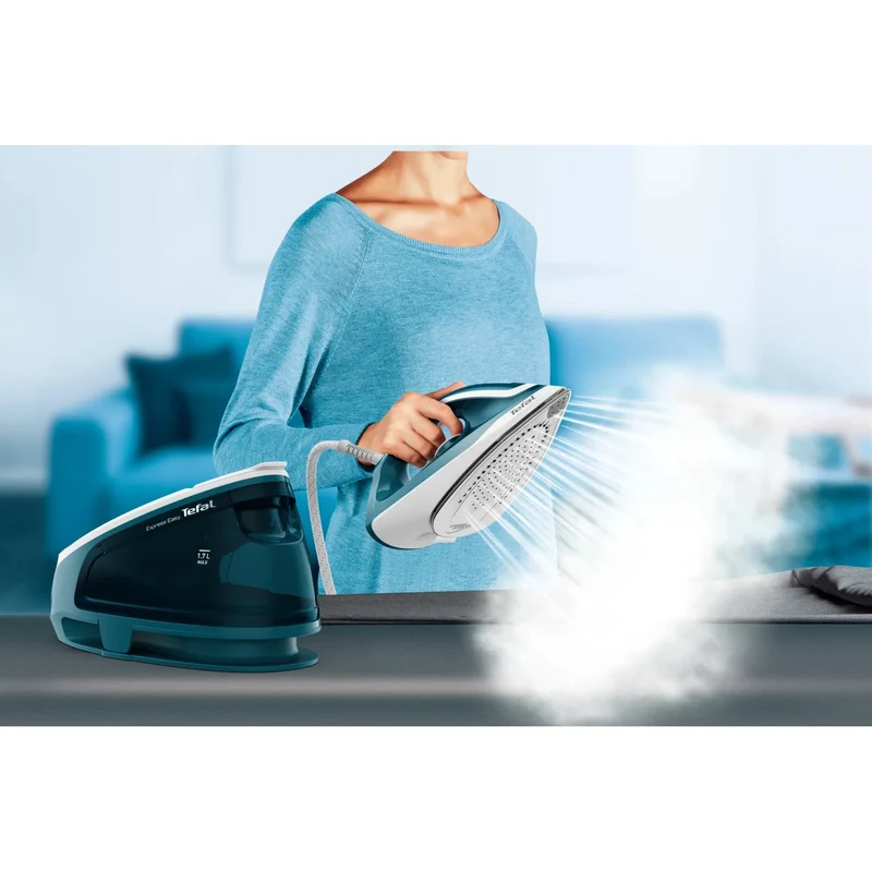 Tefal Express Easy SV6131E0 Steam Iron 2200W, Blue/White