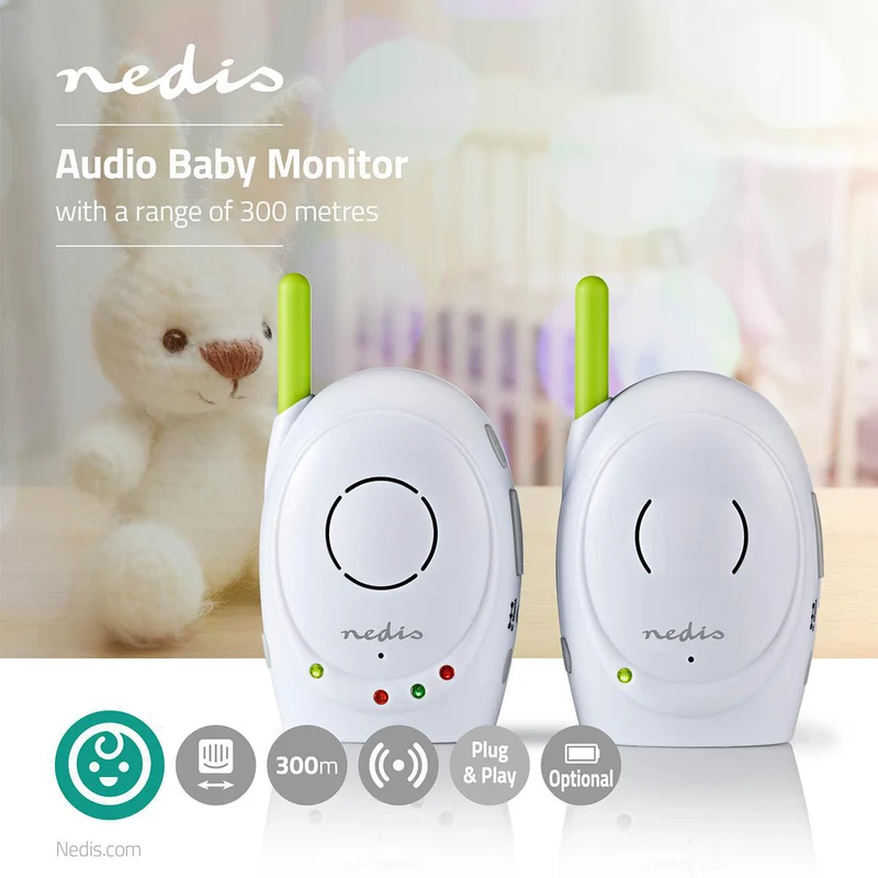 Babyfoon FHSS (Frequency-Hopping Spread Spectrum) - Met terugspreekfunctie - Batterij Gevoed / Netvoeding