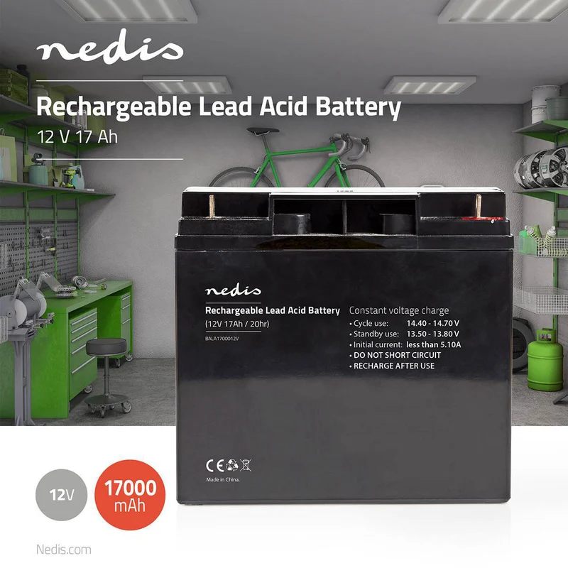 Oplaadbare Loodaccu 12V - 17000 mAh