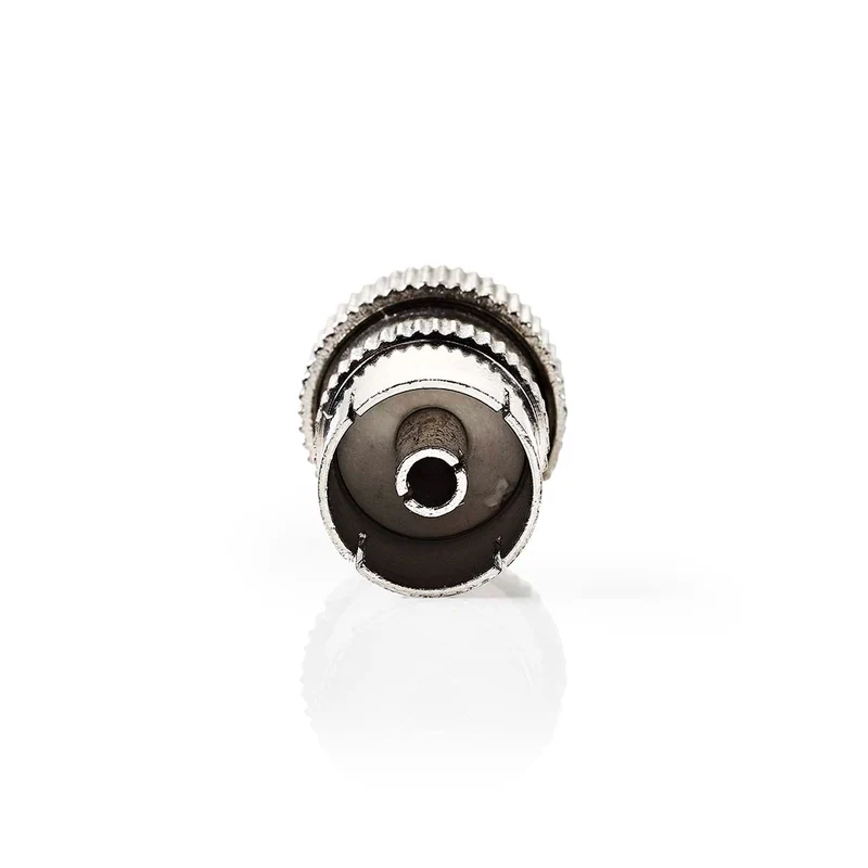 IEC (Coax) Connector Recht - Female - Vernikkeld