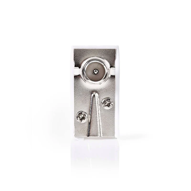 IEC (Coax) Connector Gehoekt - Male - Vernikkeld