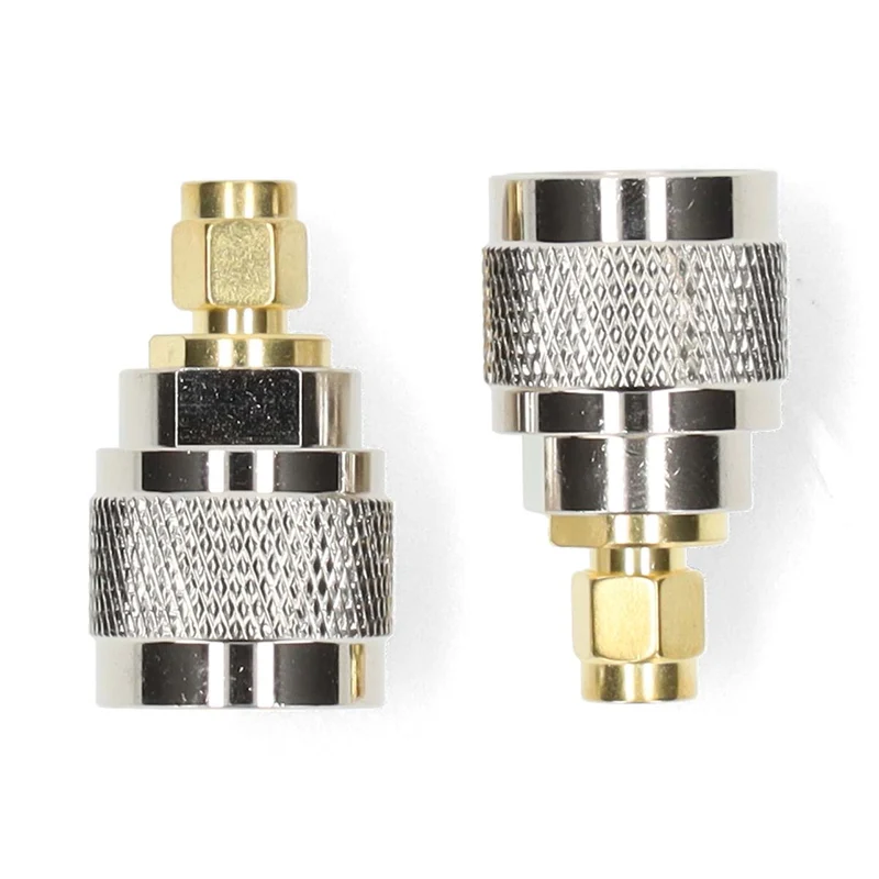 SMA-Adapter SMA Male - N-Male - Verguld