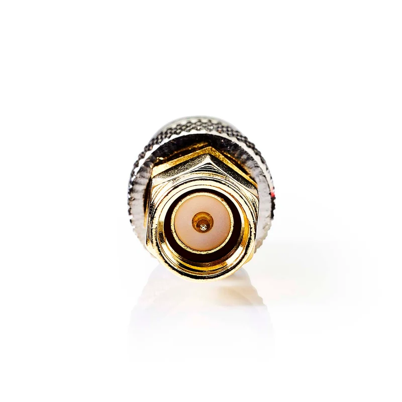 SMA-Adapter SMA Male - BNC Female - Verguld