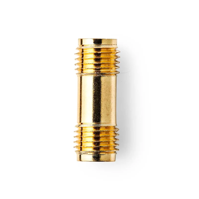 SMA-Adapter SMA Female - SMA Female - Verguld
