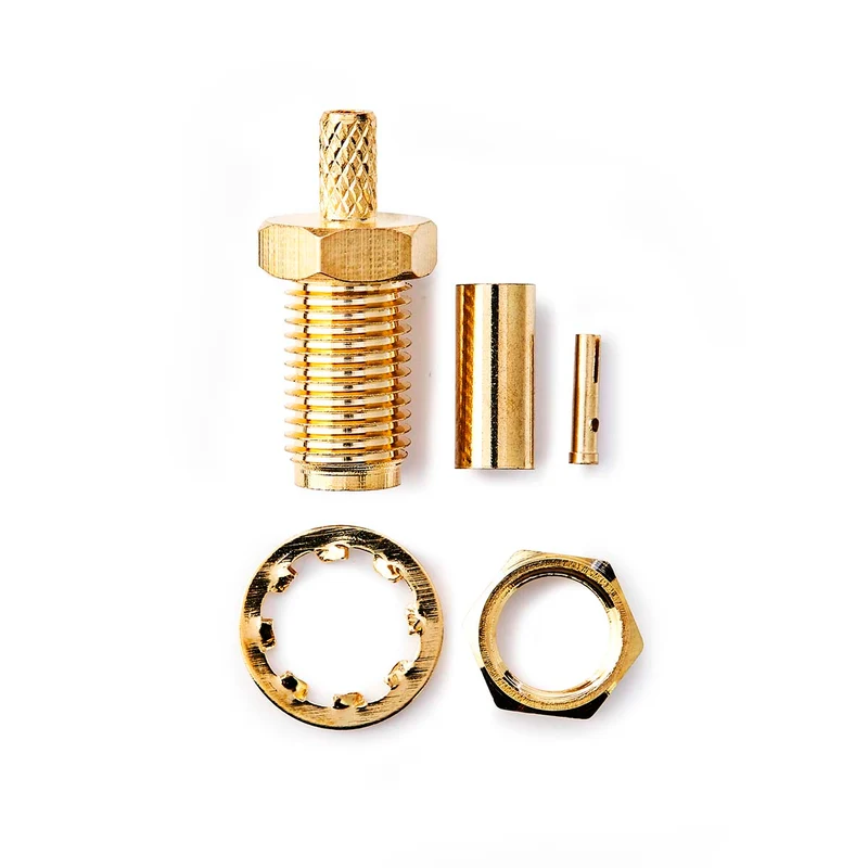 SMA-Connector Recht - Female - Verguld