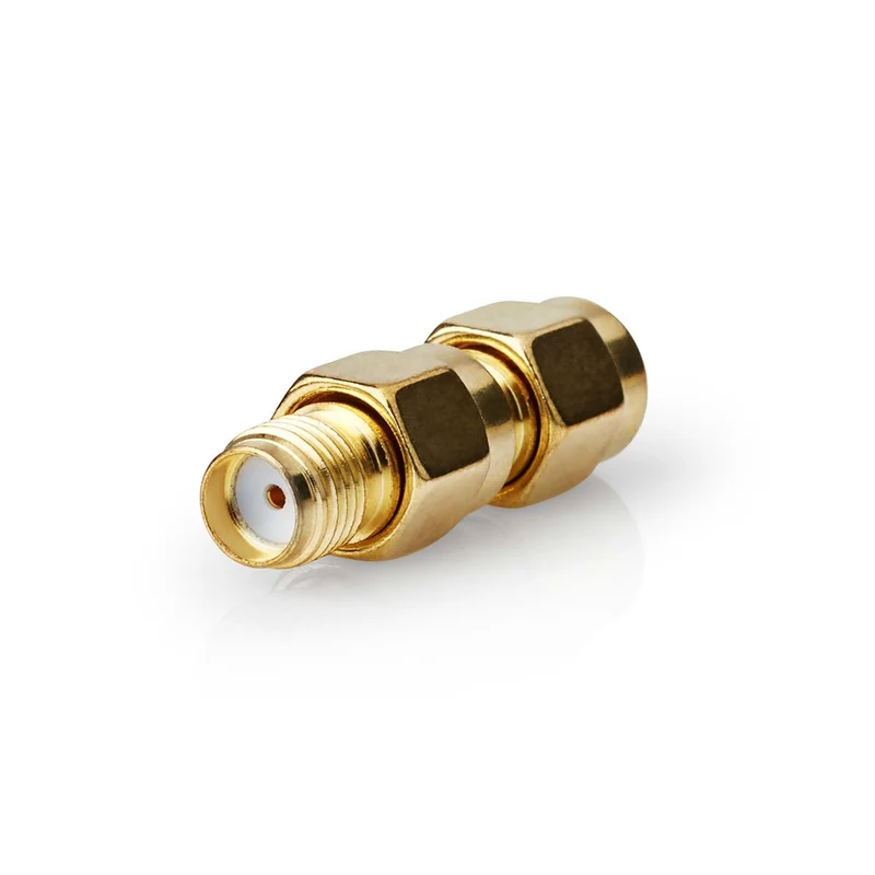 SMA-Adapter SMA Male Omgekeerde Polariteit - SMA Female - Verguld