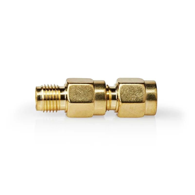 SMA-Adapter SMA Male Omgekeerde Polariteit - SMA Female - Verguld