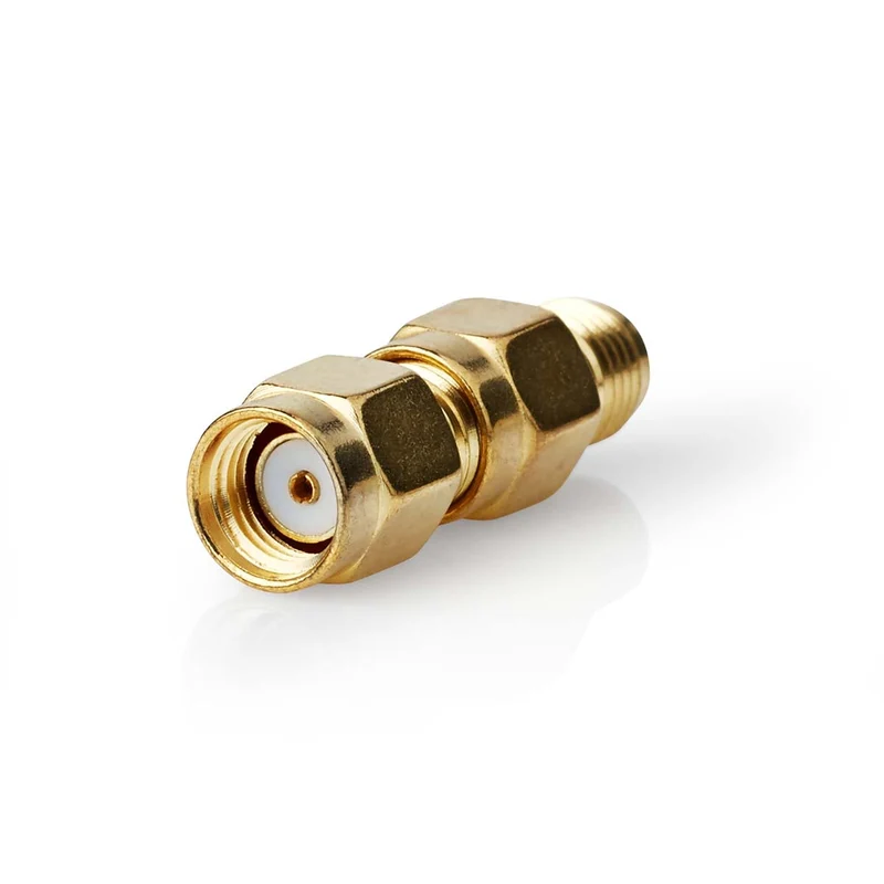SMA-Adapter SMA Male Omgekeerde Polariteit - SMA Female - Verguld