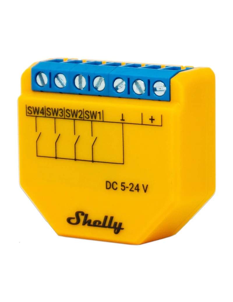 Shelly i4 DC Plus - Módulo WiFi/BT