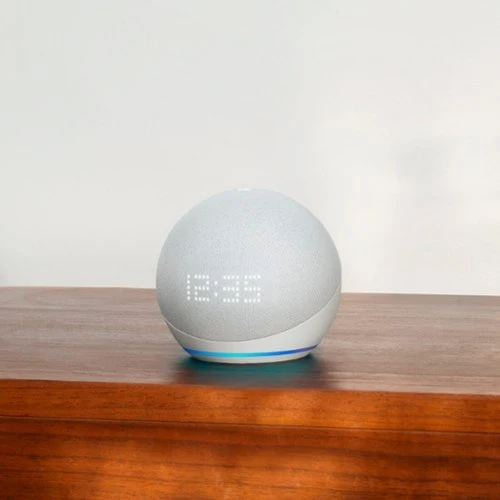 Amazon Alexa Echo Dot (Geração 5) c/ relógio - Branco