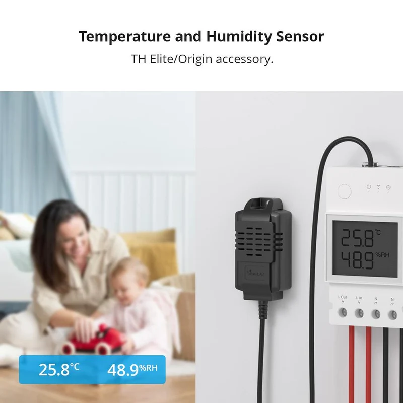 Sonoff THS01 - Sonda / Sensor de Temperatura e Humidade RJ9