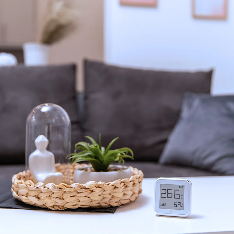 Shelly H&T Plus - Sensor de Temperatura e Humidade Branco