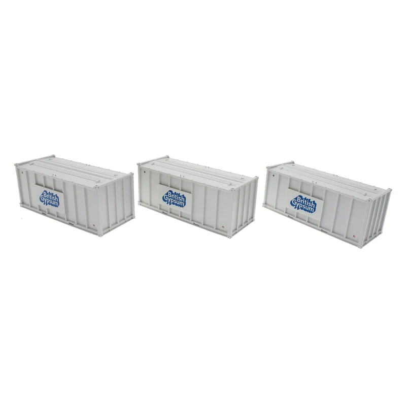 Pack of 3 Gypsum 20' Containers - White Containers