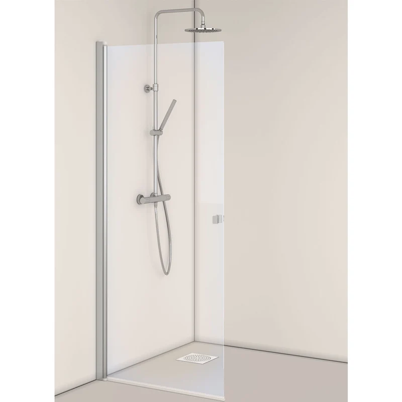 Hafa Igloo Pro Straight Clear 90 Aluminum Shower Door