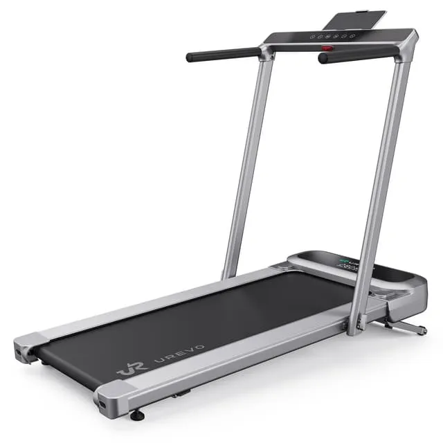 Urevo FoldiMix 5 Pro 2-in-1 Treadmill, Black