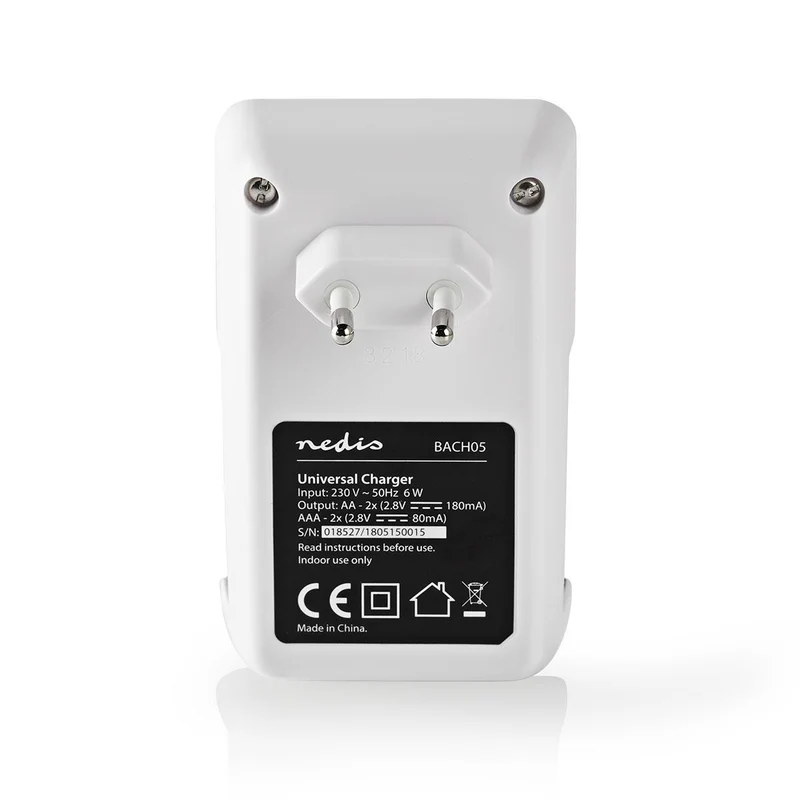 NiMH-Batterijlader AA / AAA 1.2 V DC - Druppelladen - Euro / Type-C (CEE 7/16)