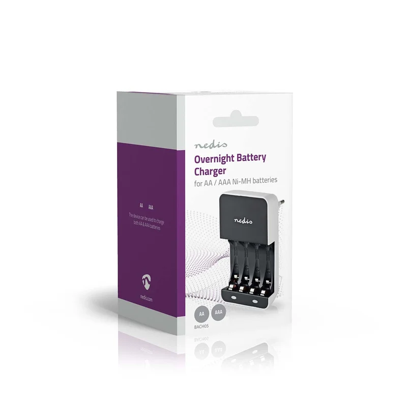 NiMH-Batterijlader AA / AAA 1.2 V DC - Druppelladen - Euro / Type-C (CEE 7/16)