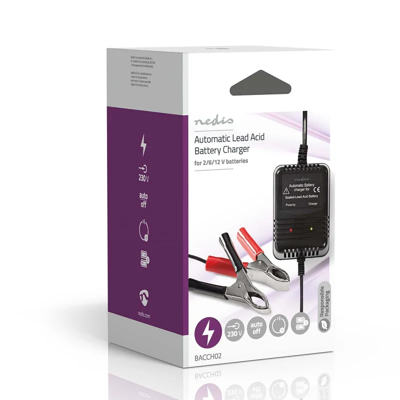 Loodzuuracculader 2.3 / 6.9 / 13.8 V DC - 0.6A - Druppelladen