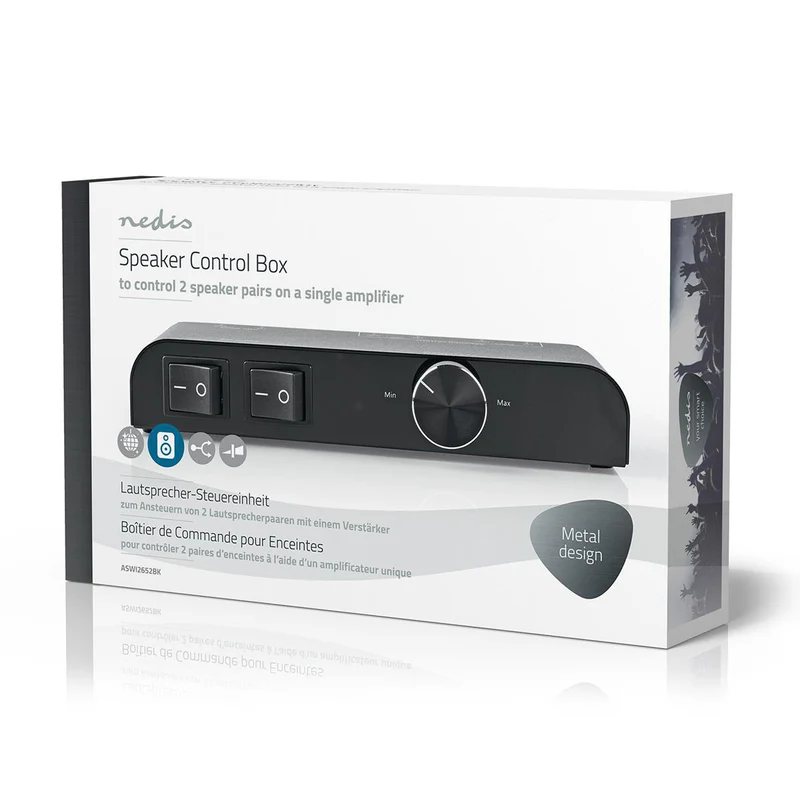 Speaker Control Box 2 poort(en) - Banana - Luidspreker Impedantie: 4-16 Ohm