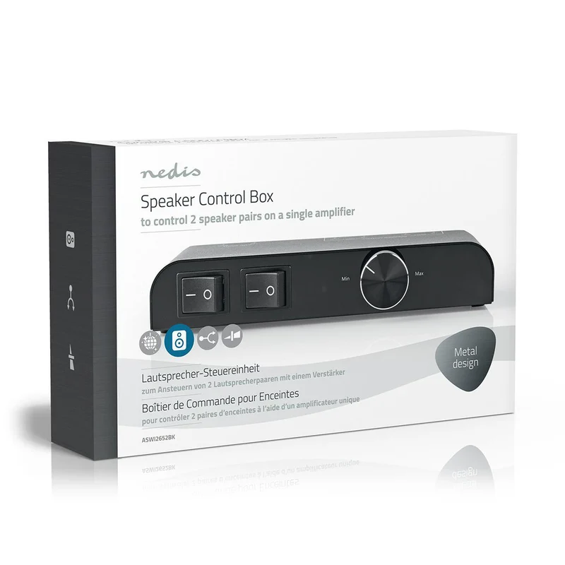 Speaker Control Box 2 poort(en) - Banana - Luidspreker Impedantie: 4-16 Ohm