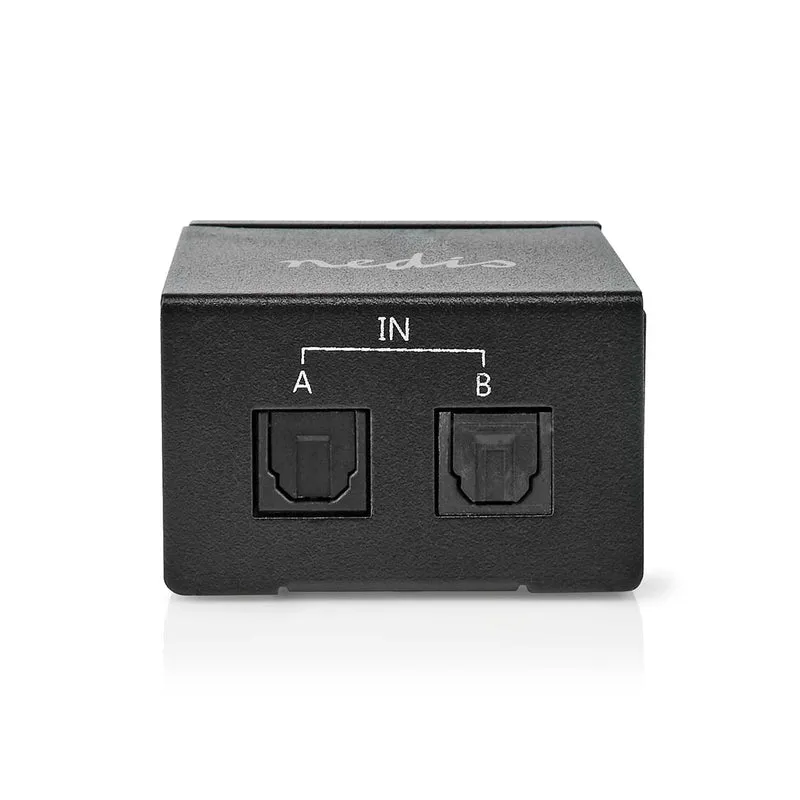 Digitale Audio-Switch 2-wegs - Ingangen audio / video / data: DC Power / 2x TosLink - Uitgangen audio / video / data: TosLink Female