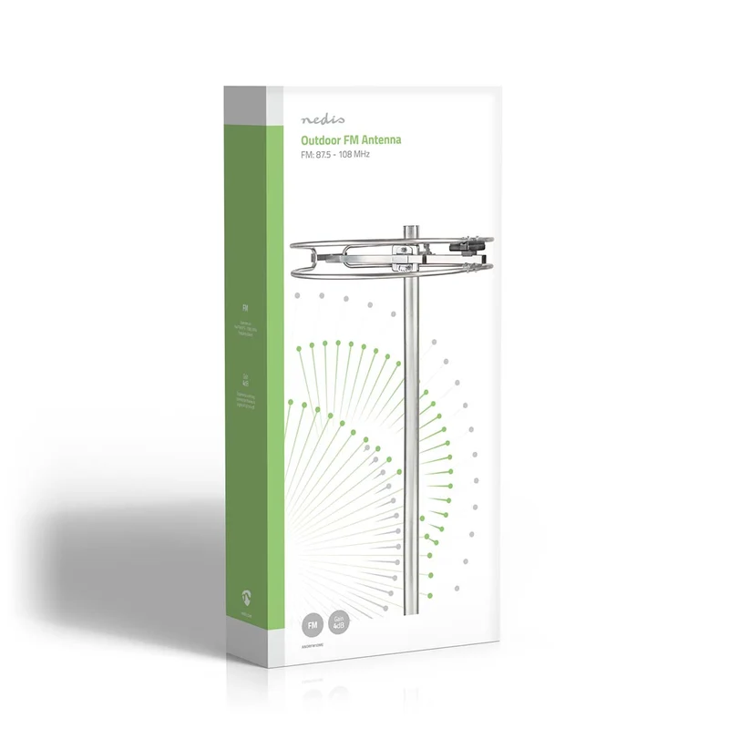 Buitenantenne Ontvangstbereik: 0-15 km - Versterking: 4 dB - Aluminium