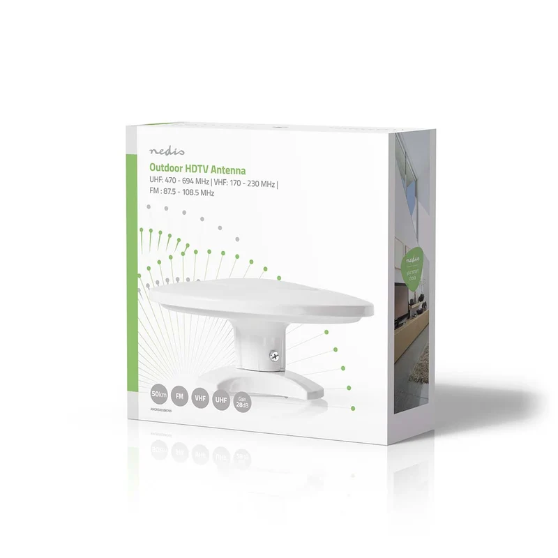 HDTV-Buitenantenne Actief - Type Aansluiting: F-Connector - FM / UHF / VHF