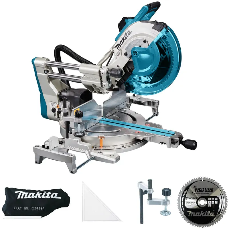 Mitre Saw Set Makita LS1219L with DEBWST06 bench