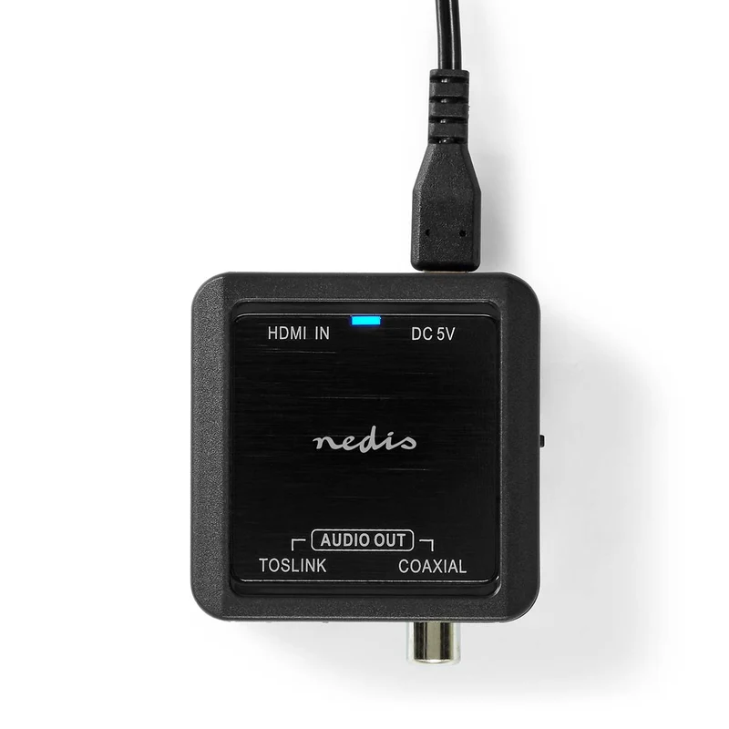 Digitale Audioconverter 1-weg - Ingangen audio / video / data: DC Power / HDMI™ Input - Uitgangen audio / video / data: 1x Coax Audio / 1x TosLink Female