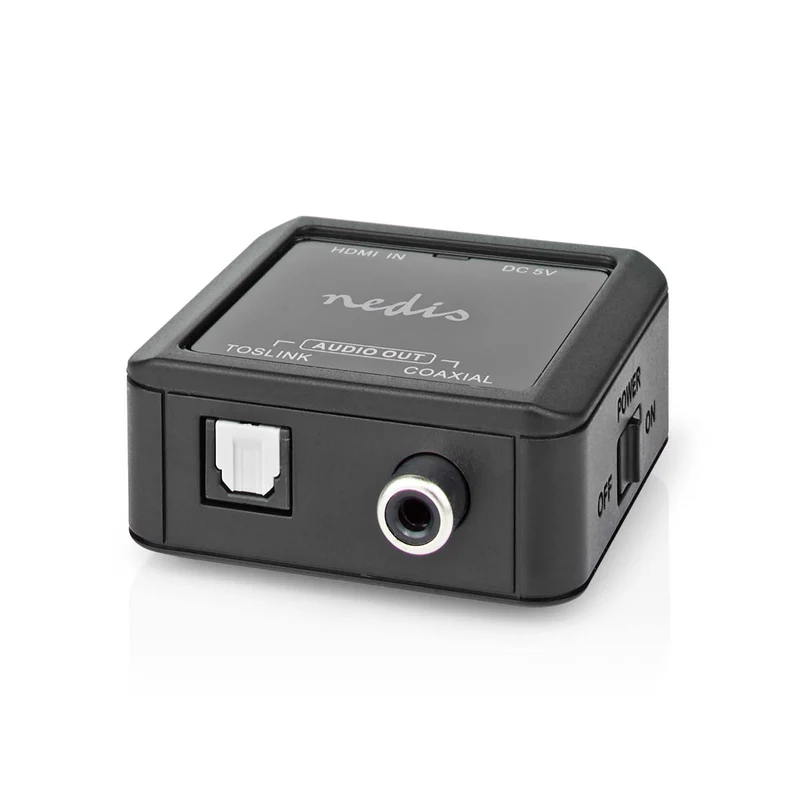 Digitale Audioconverter 1-weg - Ingangen audio / video / data: DC Power / HDMI™ Input - Uitgangen audio / video / data: 1x Coax Audio / 1x TosLink Female