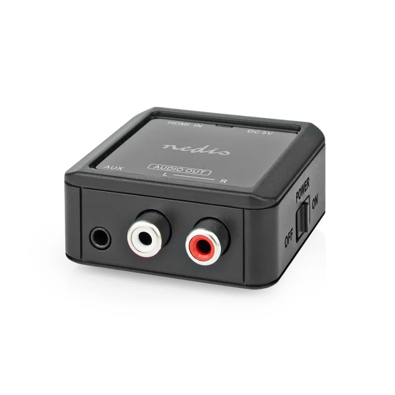 Digitale Audioconverter 1-weg - Ingangen audio / video / data: HDMI™ Input - Uitgangen audio / video / data: 1x 3.5 mm Audio Out / 2x (2x RCA Female)