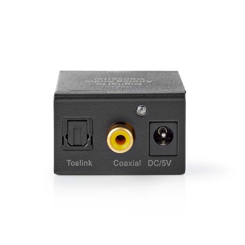 Digitale Audioconverter 1-weg - Ingangen audio / video / data: 1x Digital RCA / 1x TosLink - Uitgangen audio / video / data: 1x (2x RCA) / 1x 3.5 mm Audio Out