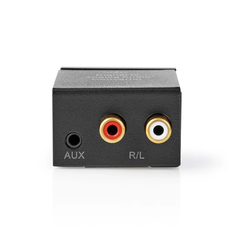 Digitale Audioconverter 1-weg - Ingangen audio / video / data: 1x Digital RCA / 1x TosLink - Uitgangen audio / video / data: 1x (2x RCA) / 1x 3.5 mm Audio Out