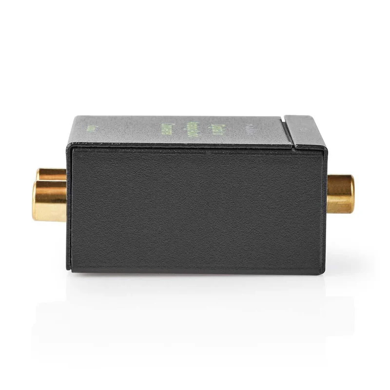 Digitale Audioconverter 1-weg - Ingangen audio / video / data: 1x Digital RCA / 1x TosLink - Uitgangen audio / video / data: 1x (2x RCA) / 1x 3.5 mm Audio Out