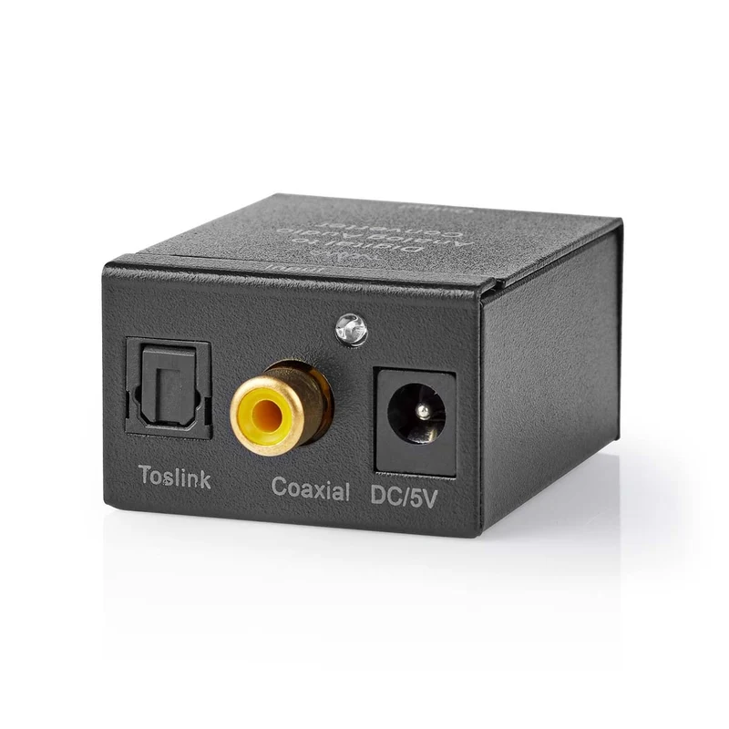 Digitale Audioconverter 1-weg - Ingangen audio / video / data: 1x Digital RCA / 1x TosLink - Uitgangen audio / video / data: 1x (2x RCA) / 1x 3.5 mm Audio Out