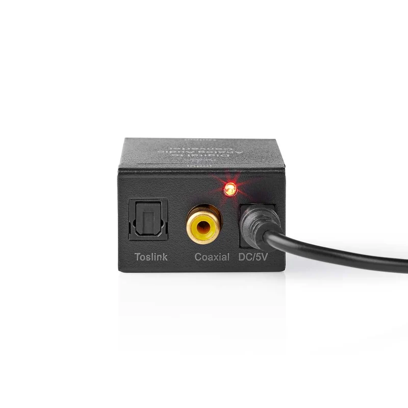 Digitale Audioconverter 1-weg - Ingangen audio / video / data: 1x Digital RCA / 1x TosLink - Uitgangen audio / video / data: 1x (2x RCA) / 1x 3.5 mm Audio Out