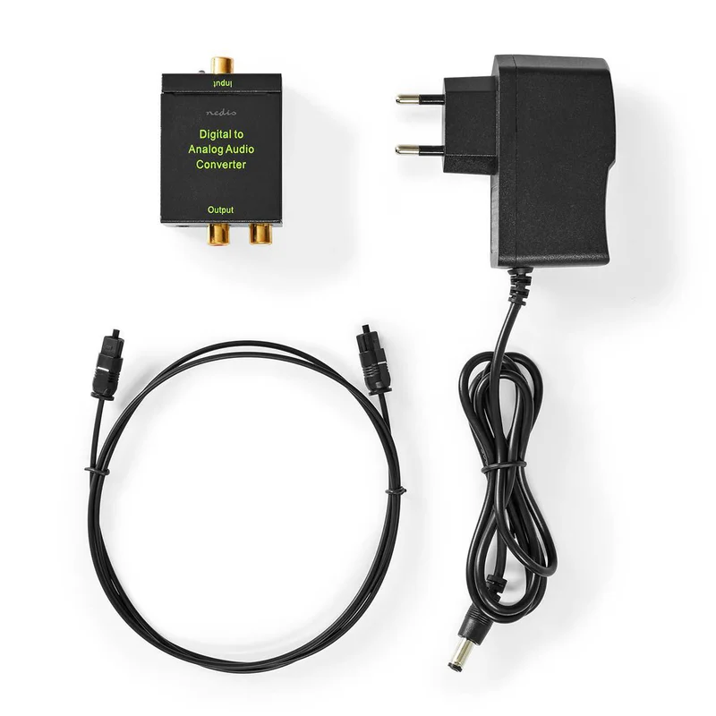 Digitale Audioconverter 1-weg - Ingangen audio / video / data: 1x Digital RCA / 1x TosLink - Uitgangen audio / video / data: 1x (2x RCA) / 1x 3.5 mm Audio Out