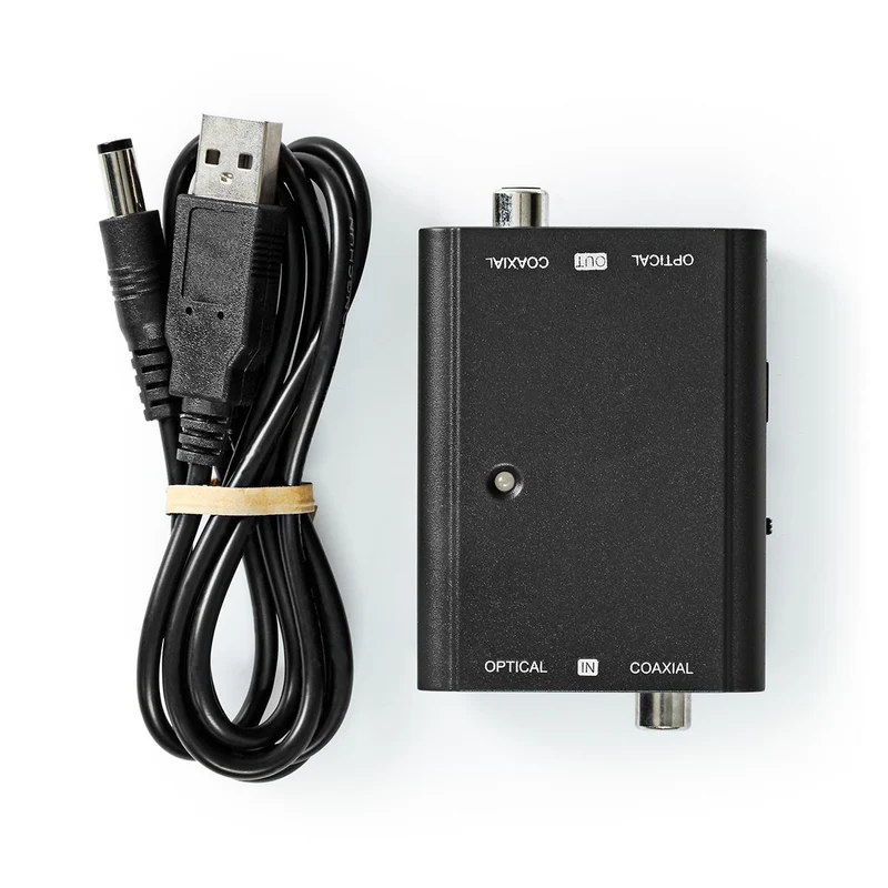 Digitale Audioconverter 2-wegs - Ingangen audio / video / data: 1x S/PDIF (RCA) Female / 1x Toslink Female - Uitgangen audio / video / data: 1x S/PDIF (RCA) Female / 1x TosLink Female